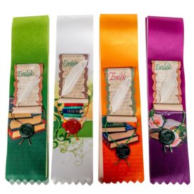 Ballagási szalag pergamenes rátéttel 7cm