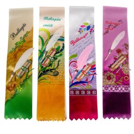 Ballagási szalag strasszos toll rátéttel 7cm