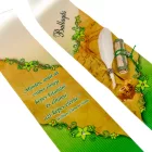 Ballagási szalag strasszos toll rátéttel 7cm