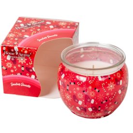 Poharas illatmécses mikulás édességei 6x7cm 