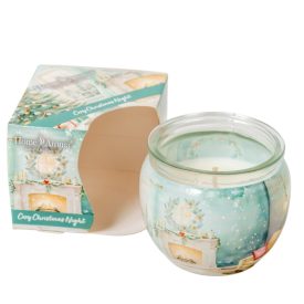 Poharas illatmécses hangulatos karácsonyi éjszaka 6x7cm 