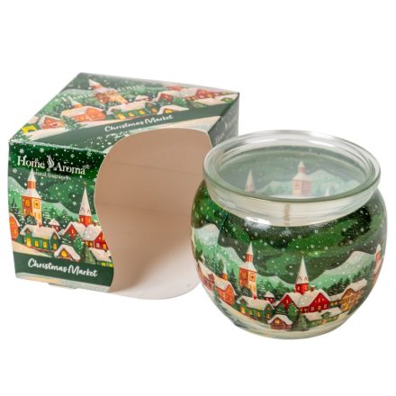 Poharas illatmécses karácsonyi vásár 6x7cm 