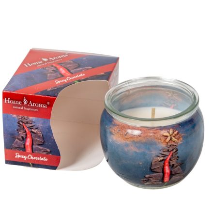 Poharas illatmécses fűszeres csokoládé 6x7cm 