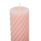 Bársony glitter csavart henger gyertya 55x100mm púder 4db/csom (db ár)