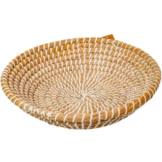 Kerek cukornád fű kosár D35cm
