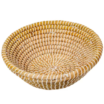 Kerek cukornád fű kosár D32cm