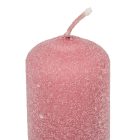 Bársony glitter henger gyertya 40x100mm hús 4db/csom (db ár)