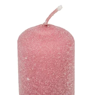   Bársony glitter henger gyertya 40x100mm hús 4db/csom (db ár)