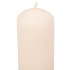 Bársony glitter henger gyertya 40x100mm krém 4db/csom (db ár)