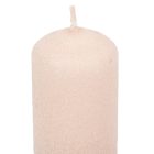 Bársony glitter henger gyertya 40x100mm pezsgő 4db/csom (db ár)