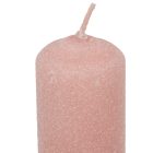 Bársony glitter henger gyertya 40x100mm púder 4db/csom (db ár)