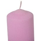 Bársony glitter henger gyertya 50x75mm ciklámen 4db/csom (db ár)