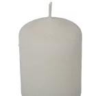 Bársony glitter henger gyertya 50x75mm fehér 4db/csom (db ár)