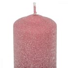 Bársony glitter henger gyertya 50x75mm hús 4db/csom (db ár)