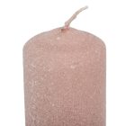 Bársony glitter henger gyertya 50x75mm mogyoró 4db/csom (db ár)