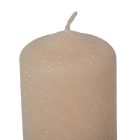 Bársony glitter henger gyertya 50x75mm pezsgő 4db/csom (db ár)