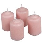 Bársony glitter henger gyertya 50x75mm púder 4db/csom (db ár)