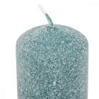 Bársony glitter henger gyertya 50x75mm smaragd zöld 4db/csom (db ár)