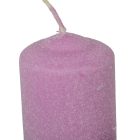 Bársony glitter henger gyertya 50x75mm viola 4db/csom (db ár)