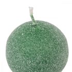 Bársony glitter gömb gyertya 60mm új zöld 4db/csom (db ár)