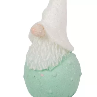 Bársony glitter kicsi hóapó gyertya 55x130mm menta