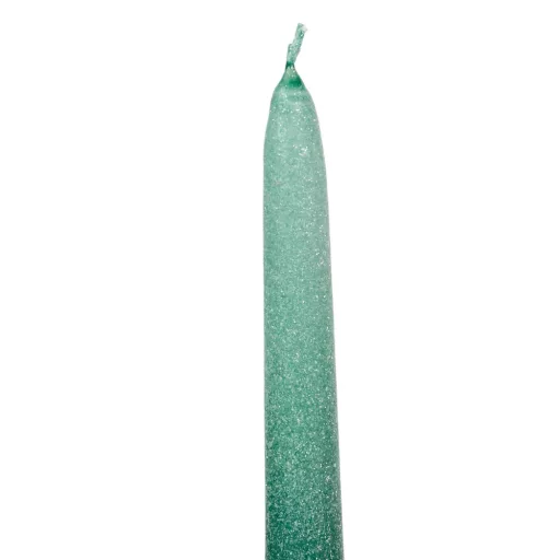 Bársony glitter spitz gyertya 195mm menta 4db/csom (db ár)