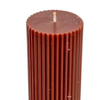 Bordás henger gyertya 50x150mm csoki 4db/csom (db ár)