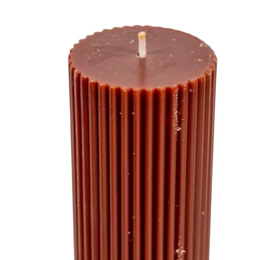Bordás henger gyertya 50x150mm csoki 4db/csom (db ár)