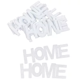 HOME felirat filc fehér 8cm 10db-os