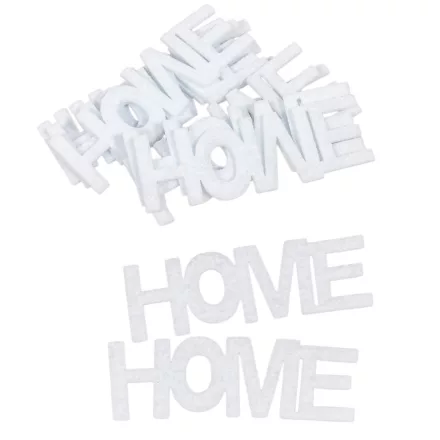 HOME felirat filc fehér 8cm 10db-os