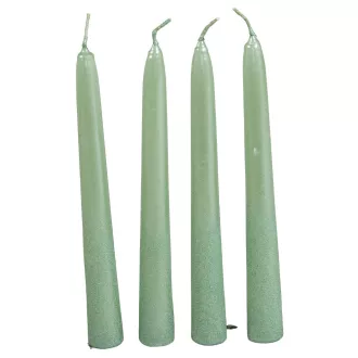 Bársony metál spitz gyertya 195mm menta 4db/csom (db ár)