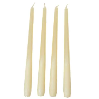   Bársony metál sziluett gyertya 300mm ivory 4db/csom (db ár)