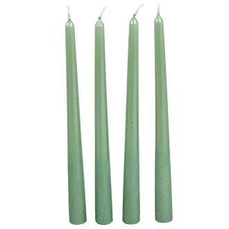   Bársony metál sziluett gyertya 300mm menta 4db/csom (db ár)