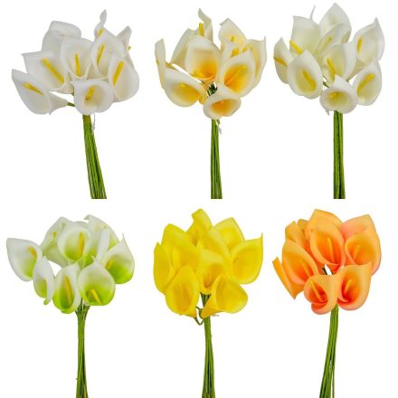 Kála csokor polifoam 10v. M22cm  24db/#