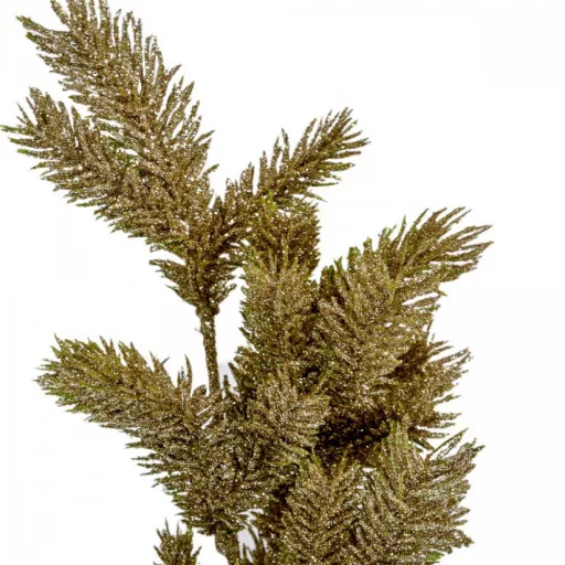 Fenyő ág glitteres pezsgő 48cm
