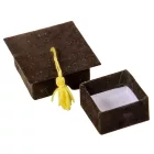 Bársony papírdoboz ballagási sapi M2,5x6cm