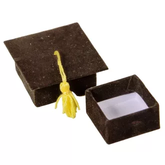 Bársony papírdoboz ballagási sapi M2,5x6cm
