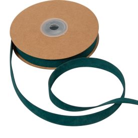 Bársony szalag smaragdzöld 1,5cmx10y