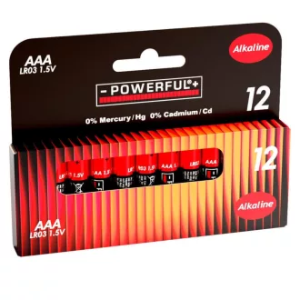 Alkáli AAA elem 12db-os