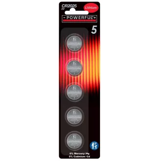CR2025 gombelem 5db-os