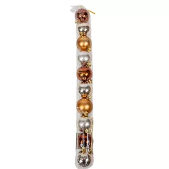 Műanyag gömb amber mix 5cm 10db-os