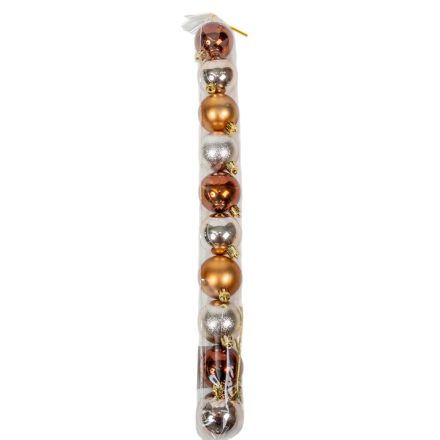 Műanyag gömb amber mix 5cm 10db-os