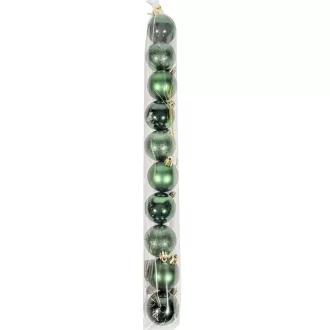 Műanyag gömb zöld 5cm 10db-os