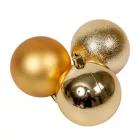 Műanyag gömb arany 6cm 9db-os