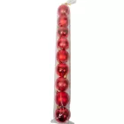 Műanyag gömb piros 6cm 9db-os