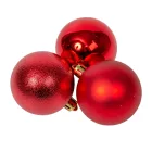 Műanyag gömb piros 6cm 9db-os