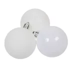 Műanyag gömb fehér 6cm 9db-os