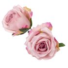 Rózsa virágfej világoslila D9cm 12db/csom