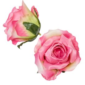 Rózsa virágfej mályva D9cm 12db/csom