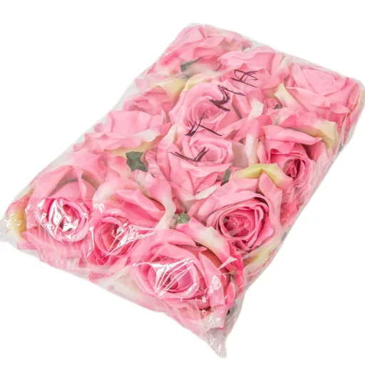 Rózsa virágfej mályva D9cm 12db/csom